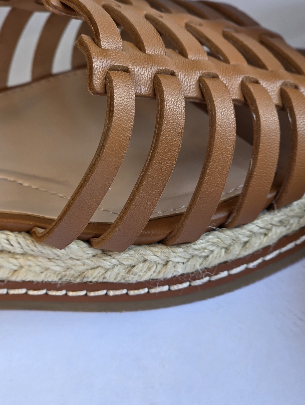 Talbots Pamela Woven Nappa Wedge Sandals Size 9 NEW - Picture 9 of 9